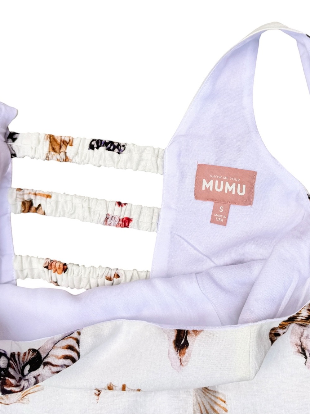 Show Me Your MuMu White Seashell-Print Mini Dress - Picture 4 of 8